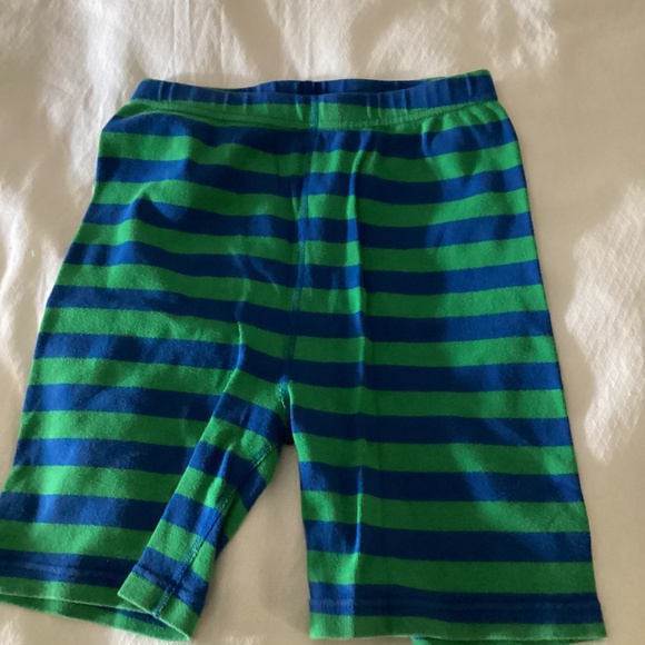 Hanna andersson size 14 green blue pj cotton short set - Picture 7 of 16